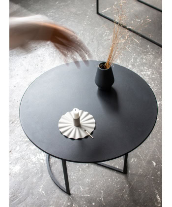 Ljå Coffee Table - Steel Ø80