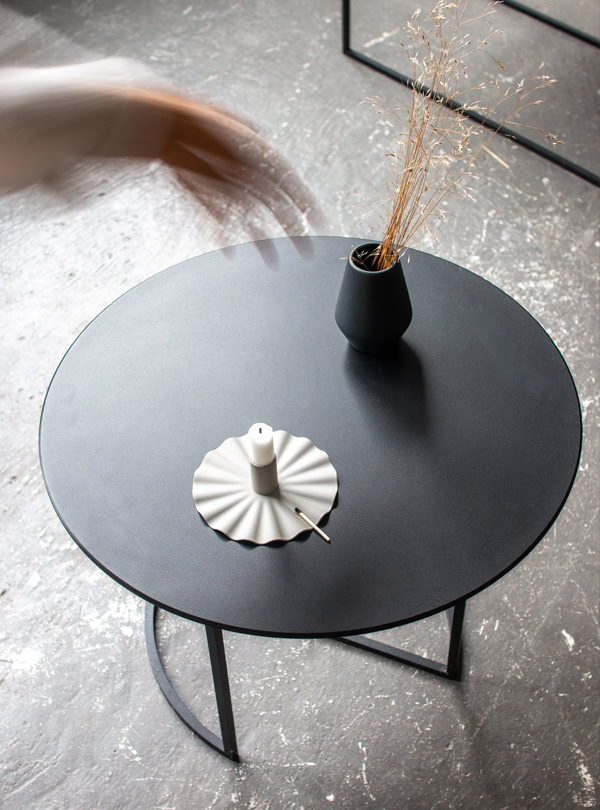 Ljå Coffee Table - Steel Ø80