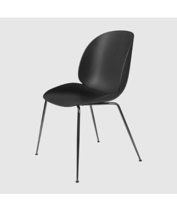 Beetle Dining Chair - Sort krom