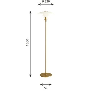 PH 3 1/2 - 2 1/2 gulvlampe - Bilde 3