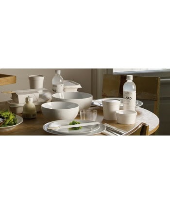Hvit Riflet - Skål 310 cl - Bilde 3
