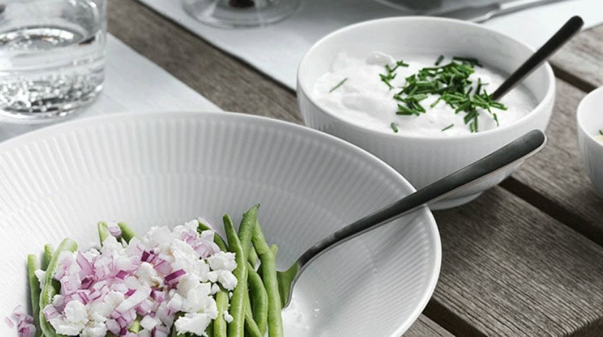 Hvit Riflet - Skål 73 cl - Bilde 4