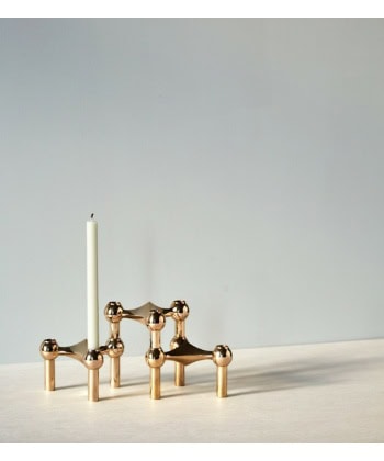 Nagel Candle Holder - Brass 3pk - Bilde 2