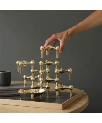 Nagel Candle Holder - Brass - Bilde 4