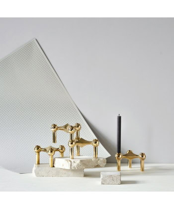 Nagel Candle Holder - Brass - Bilde 2