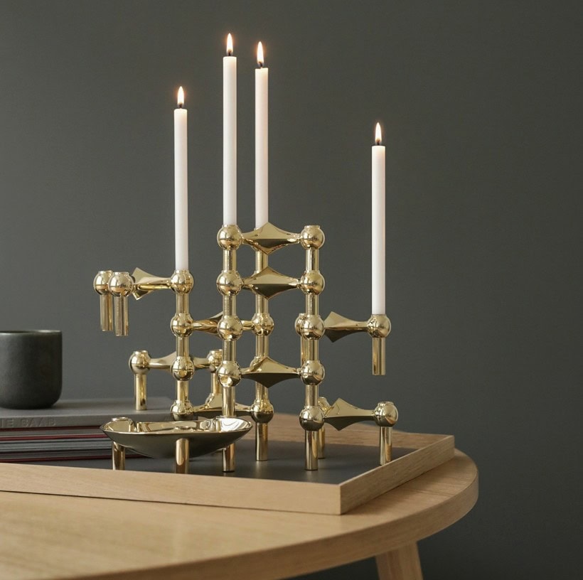 Nagel Candle Holder - Brass - Bilde 5