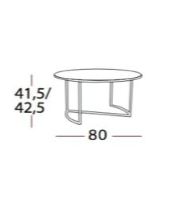 Ljå Coffee Table - Steel Ø80 - Bilde 2