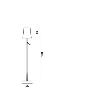 Birdie - gulvlampe - kobber - Bilde 2