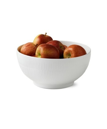 Hvit Riflet - Skål 310 cl - Bilde 2