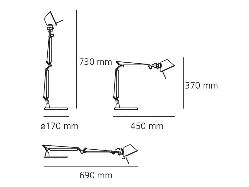Tolomeo Mini bordlampe m/base - Bilde 2