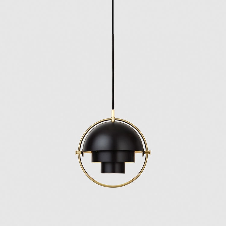 Multi-Lite Pendel - Charcoal black Brass small -Utstilling