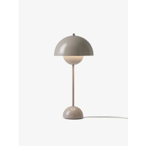 Flowerpot bordlampe VP3, grå/beige