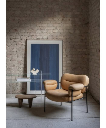 Bollo Loungestol - Vintage Cognacfarget skinn - Bilde 5