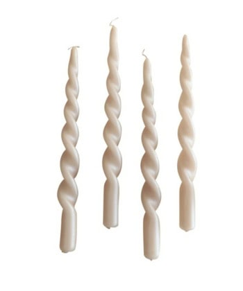 Pearl Curled Candles - Bilde 6