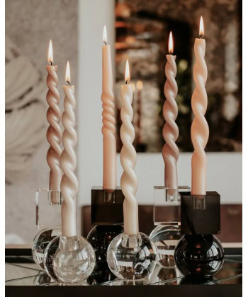 Pearl Curled Candles - Bilde 9
