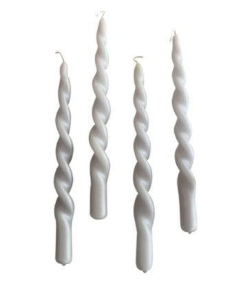 Pearl Curled Candles - Bilde 2