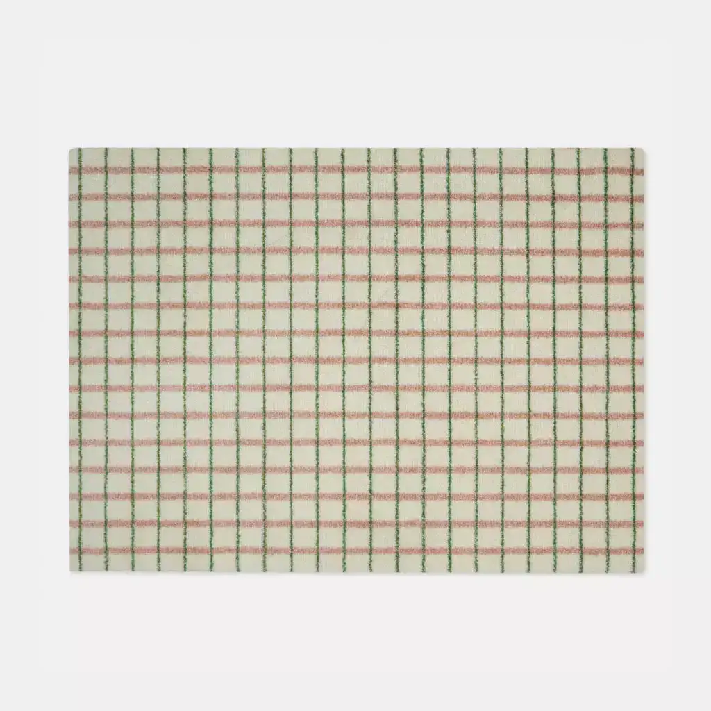 Dørmatte Grid Lime Candycane