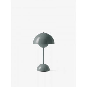 Flowerpot oppladbar bordlampe , stone blue