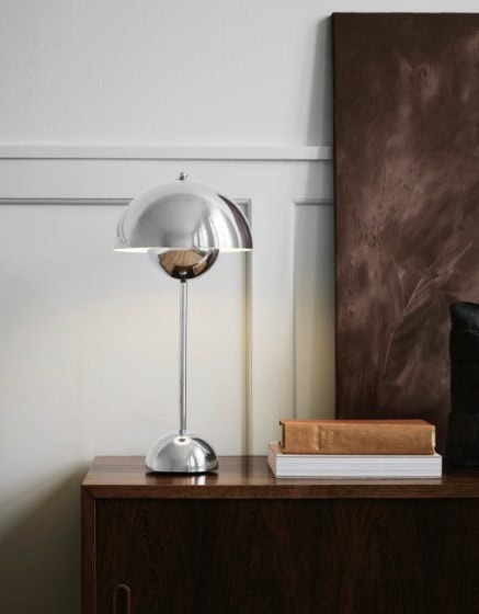 Flowerpot bordlampe VP3, polert stål - Bilde 2