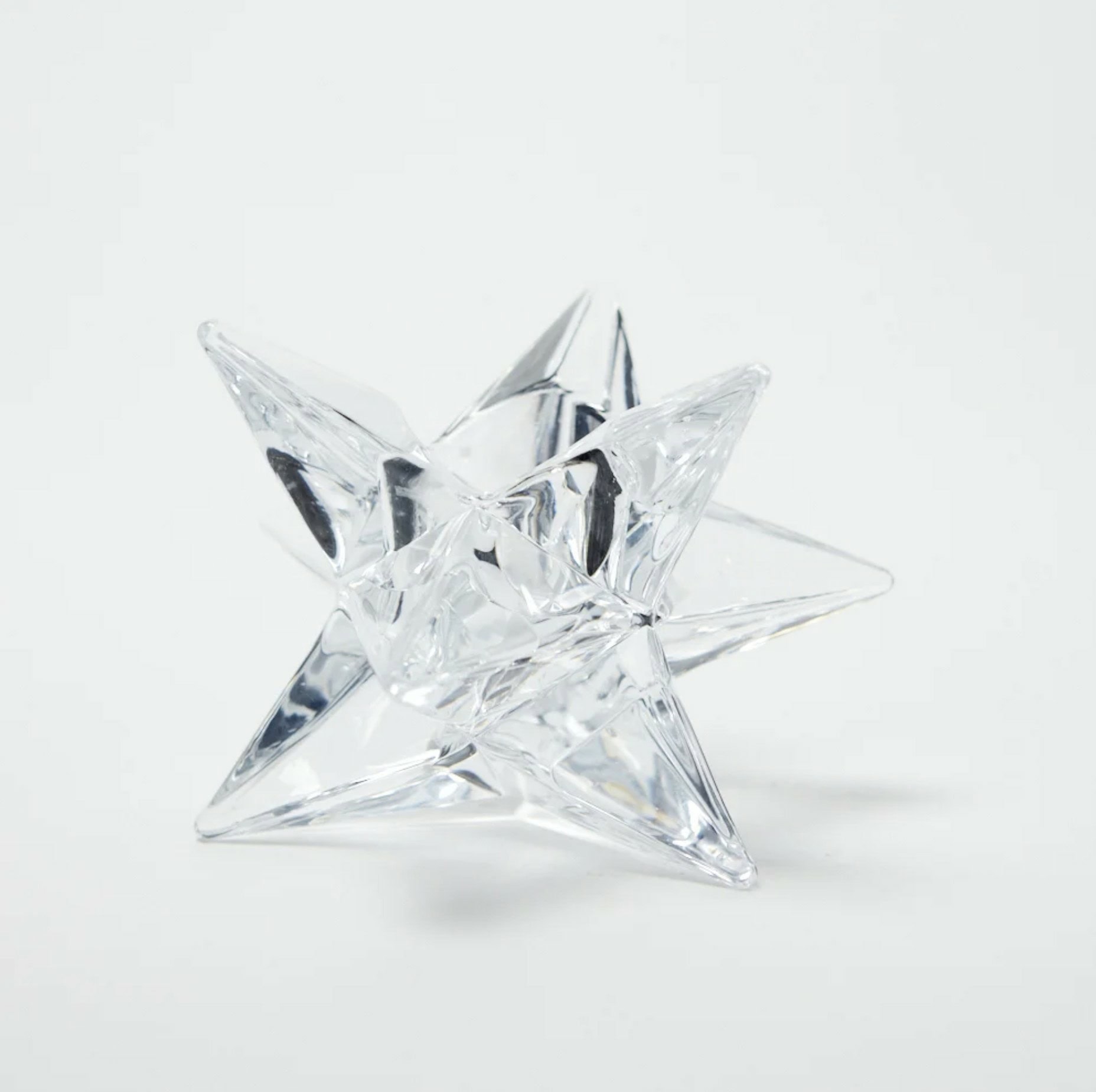 Izarra stjerneformet telysholder i klart glass