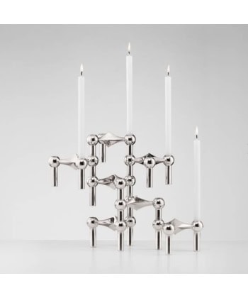 Nagel Candle Holder - Chrome 3pk - Bilde 2