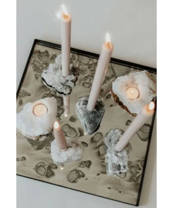 Crystal Stone - Unique, T-light brown - Bilde 2