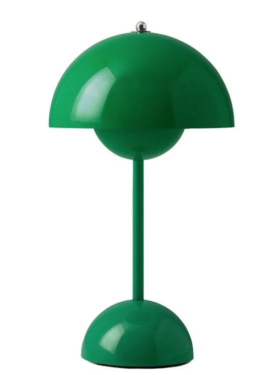 Flowerpot oppladbar bordlampe VP9, signal green