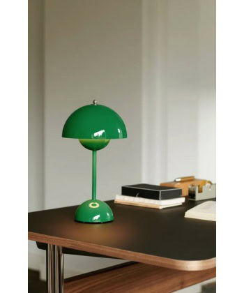 Flowerpot oppladbar bordlampe VP9, signal green - Bilde 3