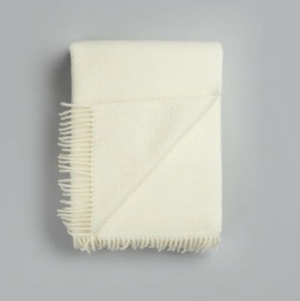 Kattefot Pledd - White