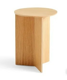 Slit Table Wood Round High