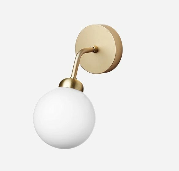 Apiales wall, brass/opal