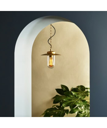 Alternative view of Portree pendant solid brass