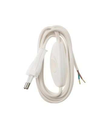 Ledningssett hvit -2,5m