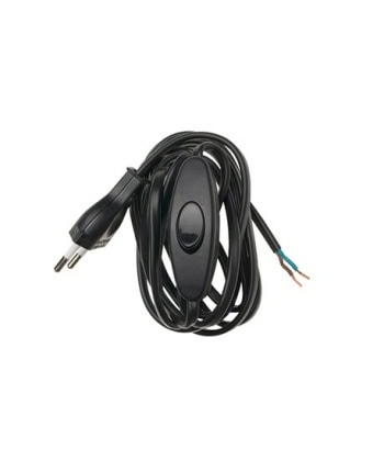 Ledningssett sort -2,5m