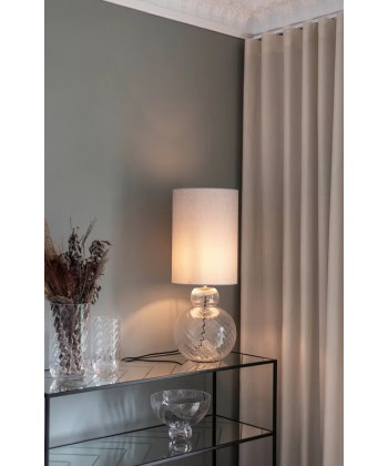 Bordlampe - Lily, clear swirl