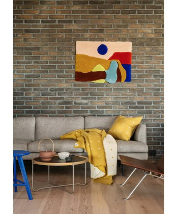 Pastille - Sun Yellow - Ullpledd - Bilde 2