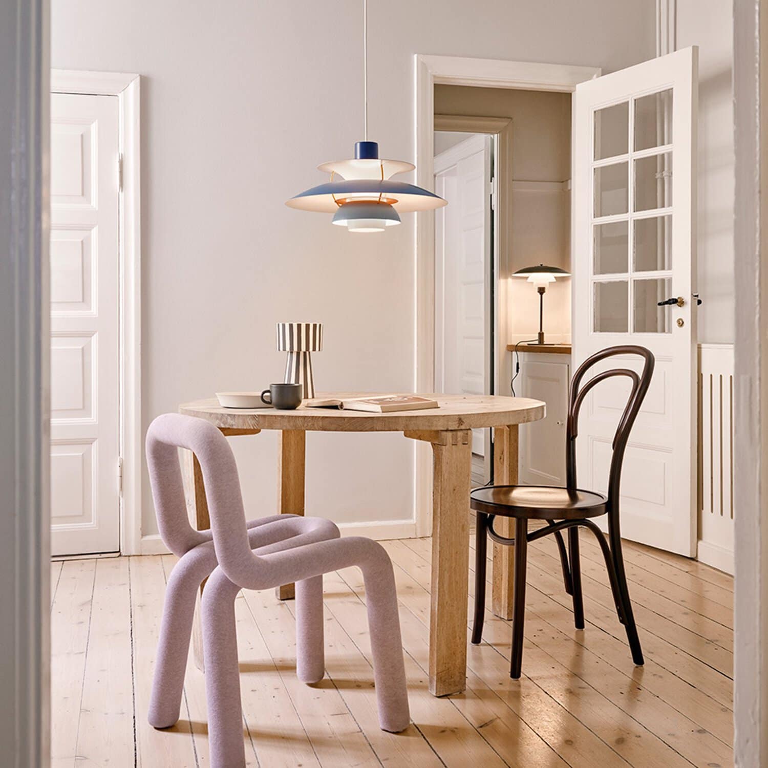 PH 5 Pastell østergrå blå rose - Bilde 2