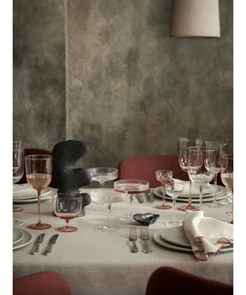 Vinglass med stett ,Blush -2 pk. - Bilde 2