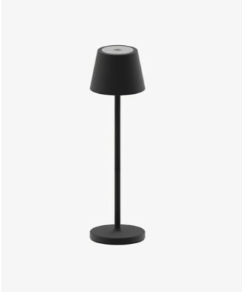 Iris Mini bordlampe -Oppladbar, Sort / Rust - Bilde 2