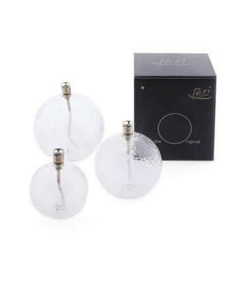 Oljelampe Rund -Hamret glass - Bilde 2