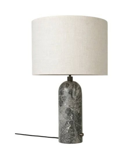 Gravity bordlampe, stor- grå marmor med skjerm - utstilling - Bilde 2