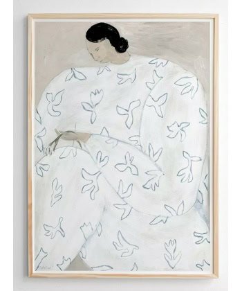 White Flower -Plakat -50x70