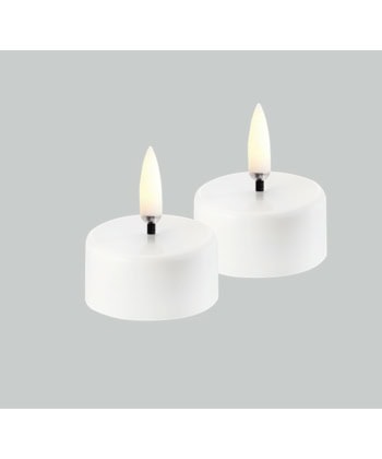 LED-telys oppladbare 2pk