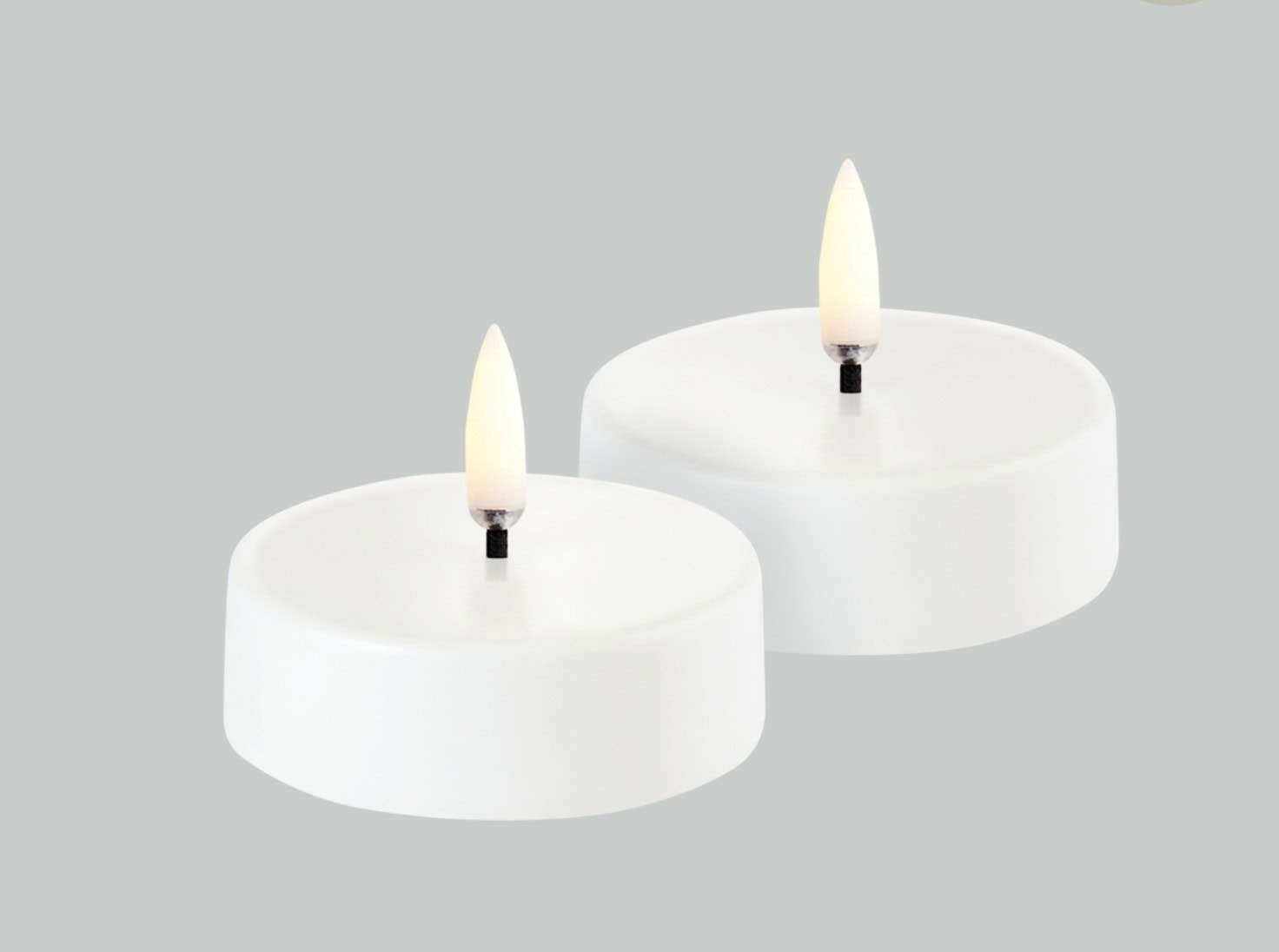 LED-telys Maxi oppladbare 2pk