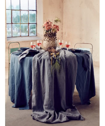 Alternative view of Linduk -145 x 380 cm -Dusty Blue