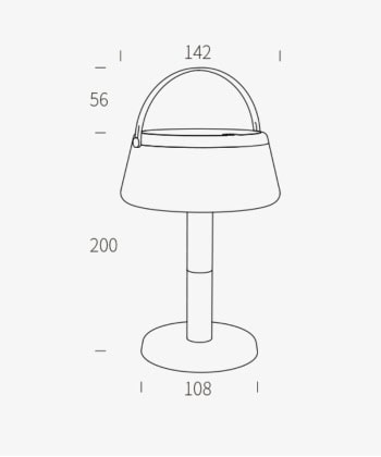 Solar Lantern bordlampe -Oppladbar/solcelle - Bilde 4