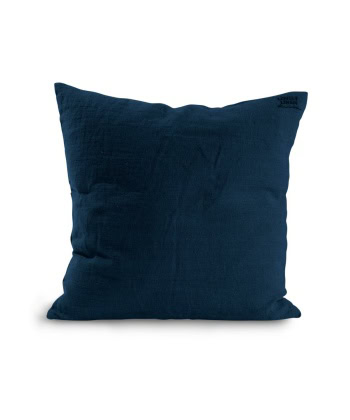 Putetrekk i Lin 50x50 - Midnight Blue