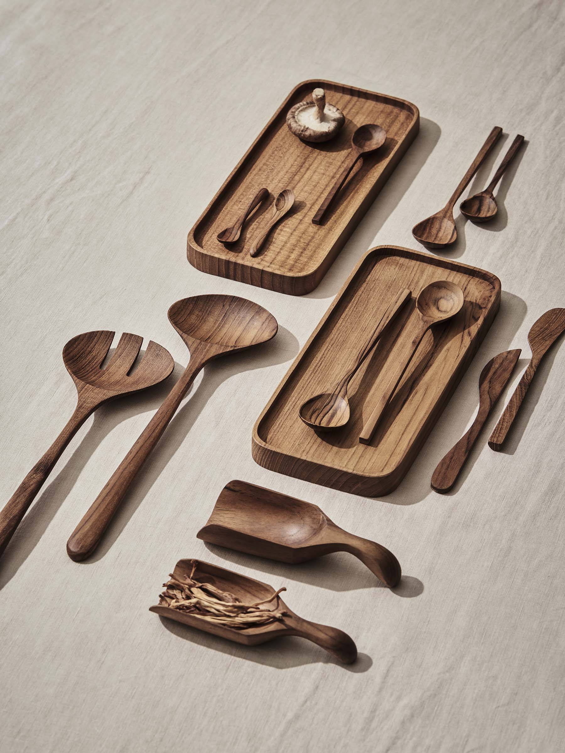 Teak Salatbestikk - Bilde 2