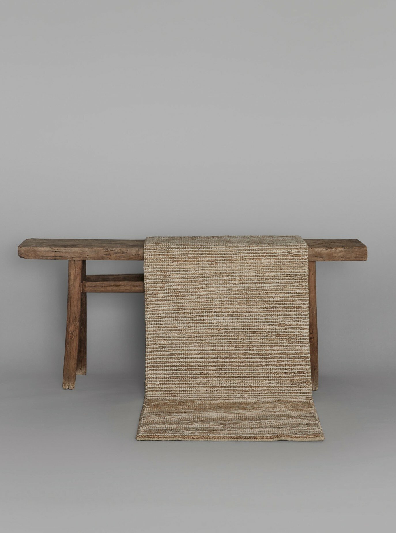 Gulvteppe, Hemp Wool Stripe -80x200