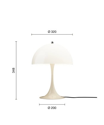 Panthella 320 Bordlampe Beige - Bilde 8